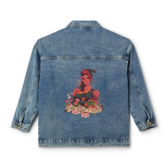 Discover Karlach Dommy Mommy of Avernus Boho  Classic Women's Denim Jackets, Baldur's gate 3 merch Classic Women's Denim Jackets, Video games Classic Women's Denim Jackets
