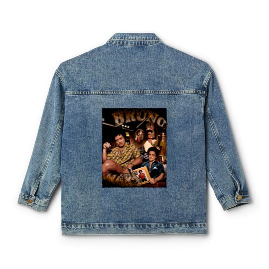 Discover Vintage Bruno Mars 90s Classic Women's Denim Jackets, Bruno Mars Bootleg Classic Women's Denim Jackets