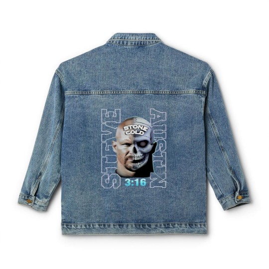 Discover Stone Cold Steve Austin Vintage 90s Bootleg Style Classic Women's Denim Jackets, Stone Cold Steve Austin Classic Women's Denim Jackets