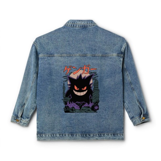 Discover Gengar Japanese Style Classic Women's Denim Jackets | Movie Film Nerd Gaming Anime Novelty Funny
