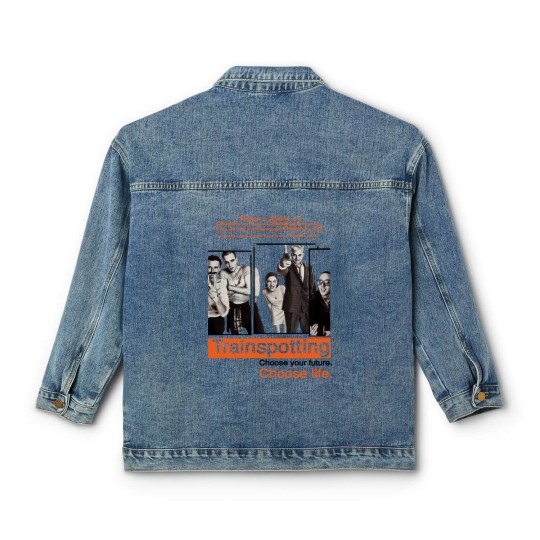 Discover Vintage Classic Women's Denim Jackets Trainspotting NATURAL color Men Woman Unisex Classic Women's Denim Jackets