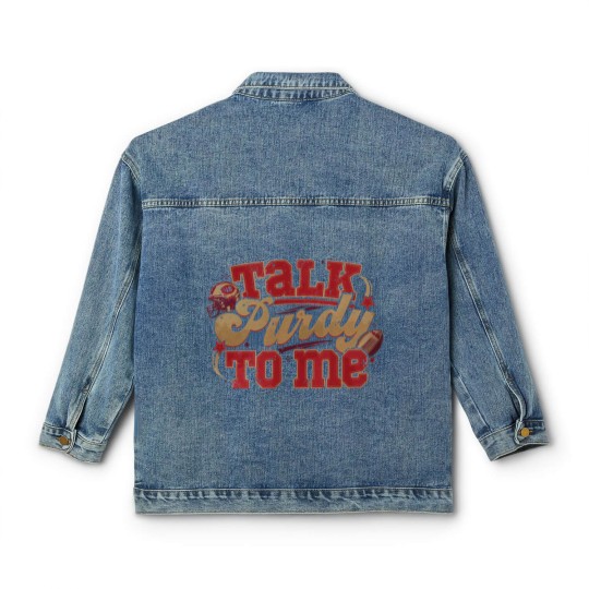Discover Talk Purdy To Me Classic Women's Denim Jackets, San Francisco Football Classic Women's Denim Jackets