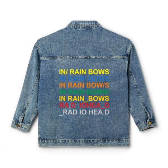 Discover beautiful in rainbows RADIOHEADs Classic Women's Denim Jackets