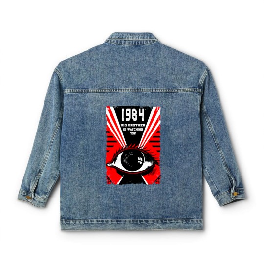 Discover 1984 V10 (Orwell) Poster Men Classic Women's Denim Jackets