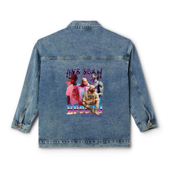 Discover New Chris Brown Breezy Classic Women's Denim Jackets One Of Them Ones Tour Classic Women's Denim Jackets