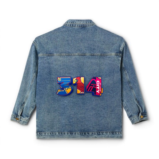 Discover Area Code St. Louis STL 314 Classic Women's Denim Jackets