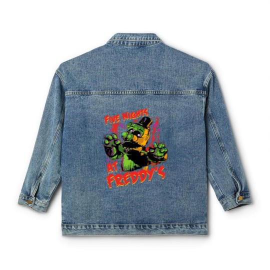 Discover Five Nights at Freddys Classic Women's Denim Jackets, FNAF Classic Women's Denim Jackets, Phantom Freddy