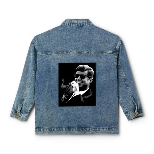 Discover John F. Kennedy Cigar & Sunglasses Classic Women's Denim Jackets
