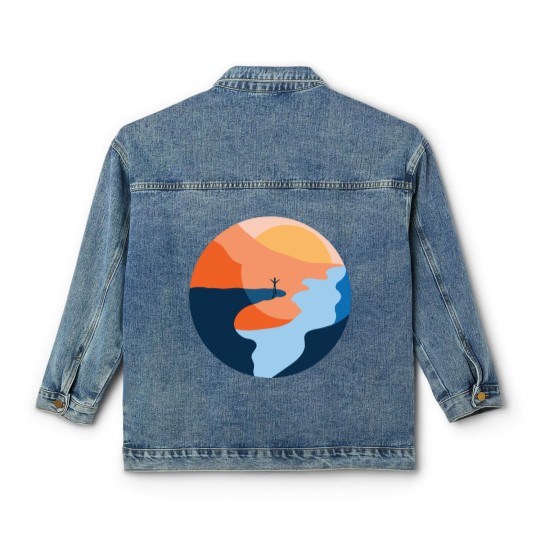 Discover Trolltunga Fjord Norway Souvenir Gift Classic Women's Denim Jackets