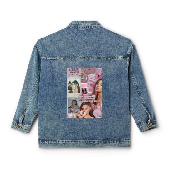 Discover Vintage Ariana Grade Classic Women's Denim Jackets, Music Concert Graphic Classic Women's Denim Jackets
