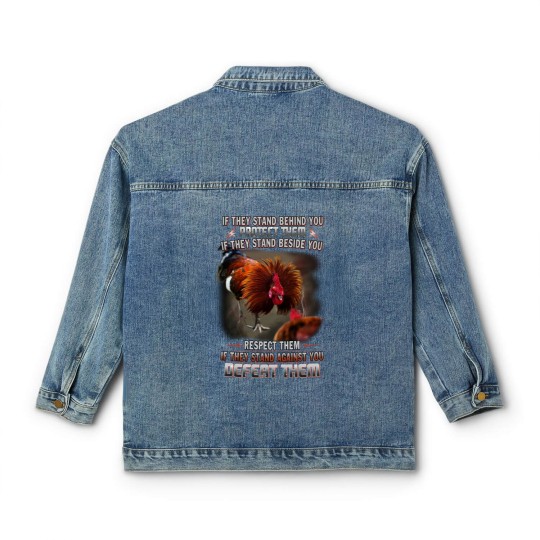 Discover Chicken Classic Women's Denim Jackets/ Chicken Clothing/ rooster Classic Women's Denim Jackets