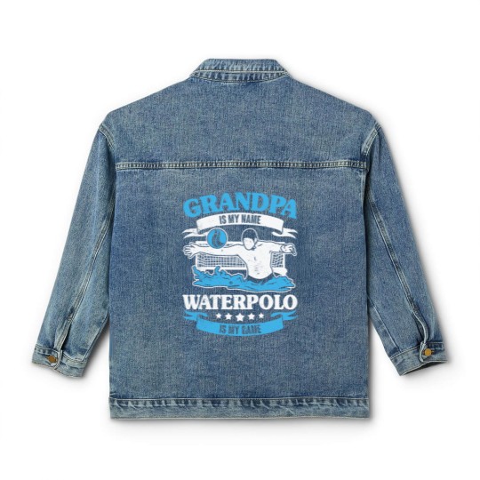 Discover Grandpa Is My Name Waterpolo Is My Game Classic Women's Denim Jackets