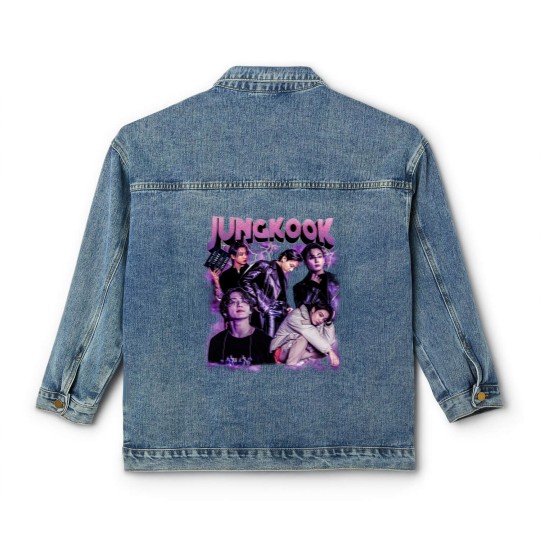Discover Jungkook Classic Women's Denim Jackets, Jungkook Vintage Style Classic Women's Denim Jackets, Jungkook Vintage Unisex Classic Women's Denim Jackets