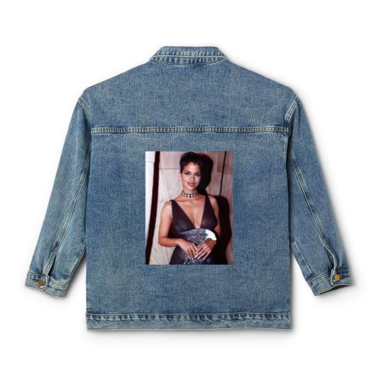 Discover Halle Berry Classic Women's Denim Jackets / BAPS Vintage Classic Women's Denim Jackets / Aesthetic Premium Unisex Classic Women's Denim Jackets