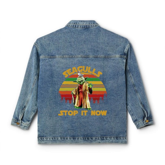 Discover Seagulls Stop It Now Retro Low Classic Women's Denim Jackets