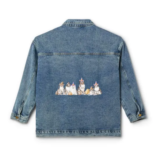 Discover Australian Shepherd Halloween  Classic Women's Denim Jackets