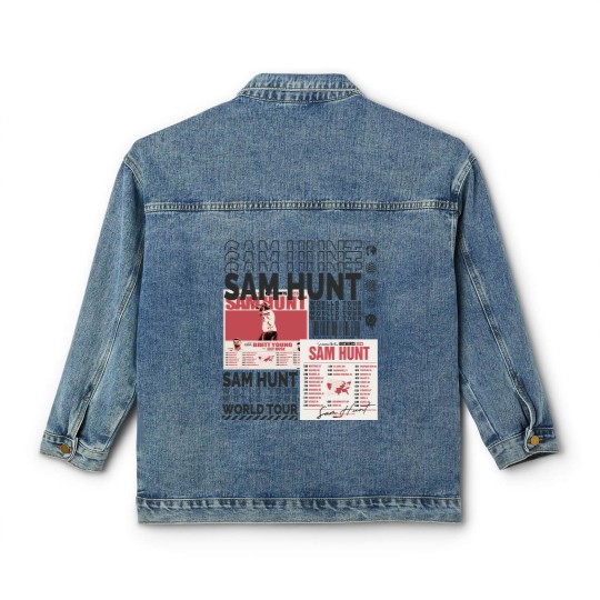 Discover Sam Hunt Music Classic Women's Denim Jackets 90s Y2K Merch Vintage Classic Women's Denim Jackets