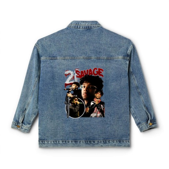 Discover Limited 21 Savage Vintage 90s Classic Women's Denim Jackets, Gift For Woman and Man Unisex Classic Women's Denim Jackets
