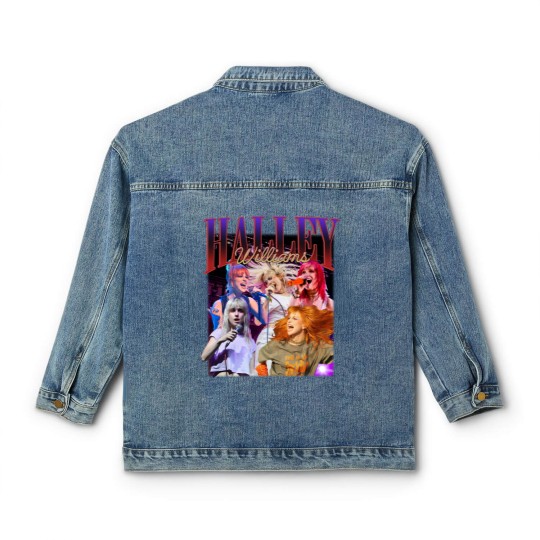 Discover Paramore Rock Band 2023 Vintage Classic Women's Denim Jackets, HAYLEY Williams Homage Classic Women's Denim Jackets