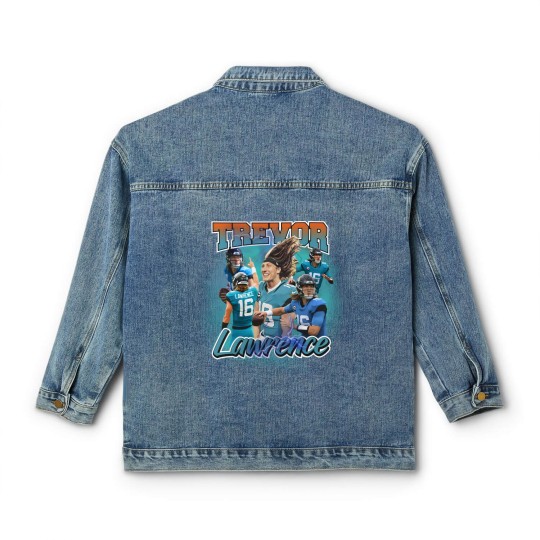 Discover Trevor Lawrence Vintage Retro Style Bootleg Classic Women's Denim Jackets
