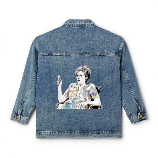 Discover MS RAFFERTY KATE MCKINNON - Graphite  Acrylic Drawing Classic Women's Denim Jackets