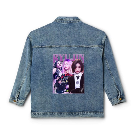 Discover Limited Ryujin Vintage Classic Women's Denim Jackets, ITZY Classic Women's Denim Jackets