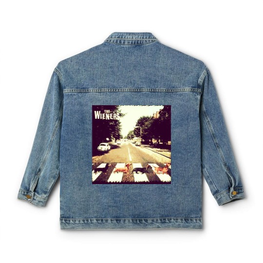 Discover Doxie Dachshund Abbey Road Classic Women's Denim Jackets Classic Women's Denim Jackets