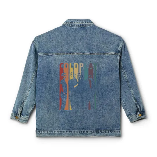 Discover Vintage Retro Coldplay Classic Women's Denim Jackets, Vintage Coldplay Classic Women's Denim Jackets, Coldplay Gift, Retro Gift Classic Women's Denim Jackets