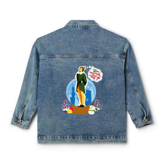 Discover Elf Does Somebody Need A Hug Classic Women's Denim Jackets