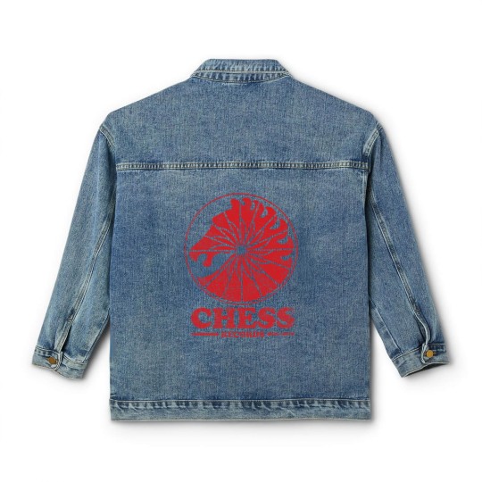 Discover Vintage Chess Records Vintage Defunct Record Labels Funny Classic Women's Denim Jackets
