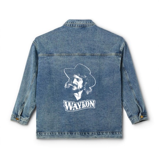 Discover Waylon Jennings Vintage Classic Women's Denim Jackets, Waylon TOUR 1984 Vintage Classic Women's Denim Jackets