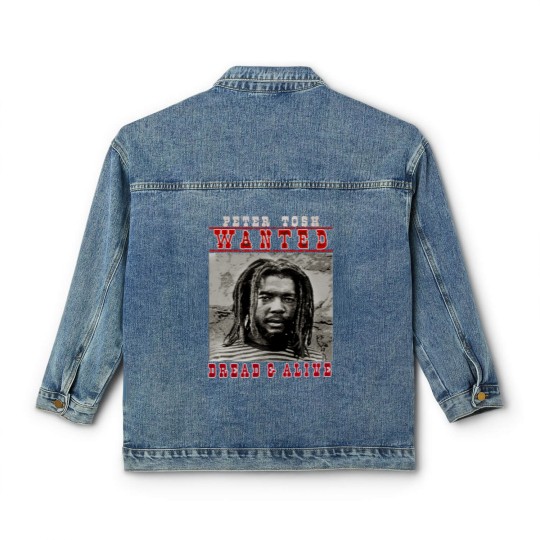Discover Peter Tosh Wanted Dread And Alive Classic Women's Denim Jackets