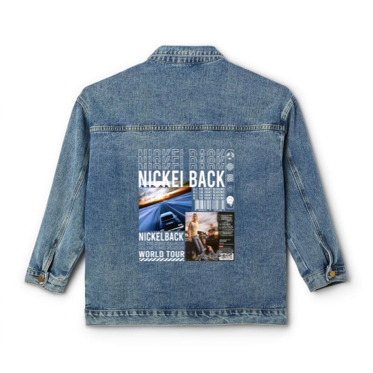 Discover Nickelback Music Classic Women's Denim Jackets, Merch Vintage Get Rollin' Tour 2023 Classic Women's Denim Jackets
