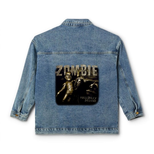 Discover Vintage Rob Zombie Classic Women's Denim Jackets Hellbilly 1998 1999 Tour Rock Band Large