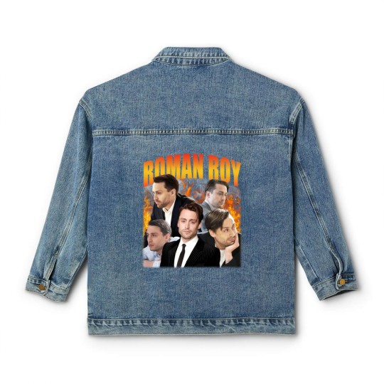 Discover Roman Classic Women's Denim Jackets, Roy Classic Women's Denim Jackets, Succession Classic Women's Denim Jackets, Movie Character Classic Women's Denim Jackets