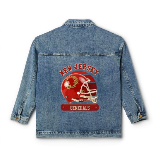 Discover New Jersey Generals Helmet - New Jersey Generals - Classic Women's Denim Jackets