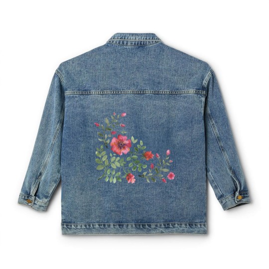 Discover Floral #030 - Floral - Classic Women's Denim Jackets