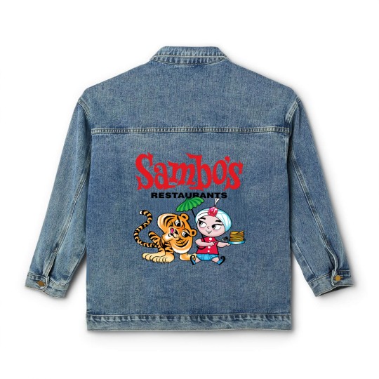 Discover Sambo's Restaurant Logo with Sambo and Tiger Classic Women's Denim Jackets