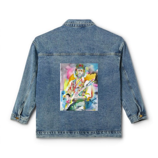 Discover ERIC CLAPTON watercolor portrait .2 - Eric Clapton - Classic Women's Denim Jackets