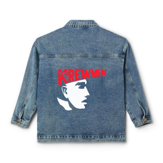 Discover Vintage The Krewmen Pure Rockabilly Psychobilly Music Big Printed Classic Women's Denim Jackets