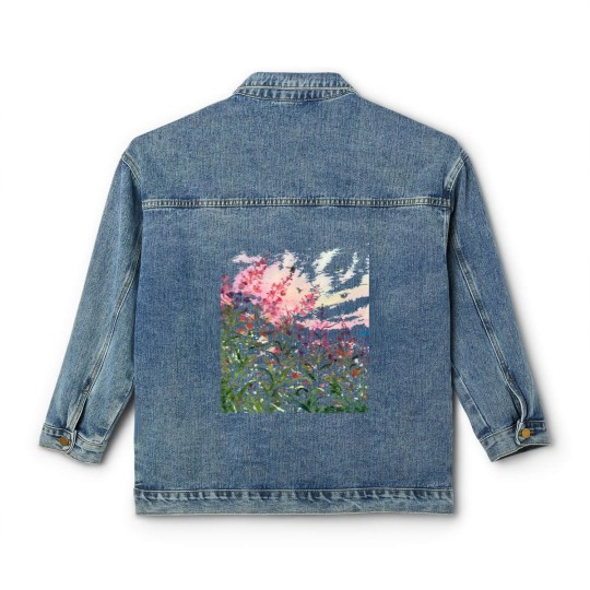 Discover Wildflowers Watercolor T- Classic Women's Denim Jackets Wildflowers T- Classic Women's Denim Jackets Classic Women's Denim Jackets