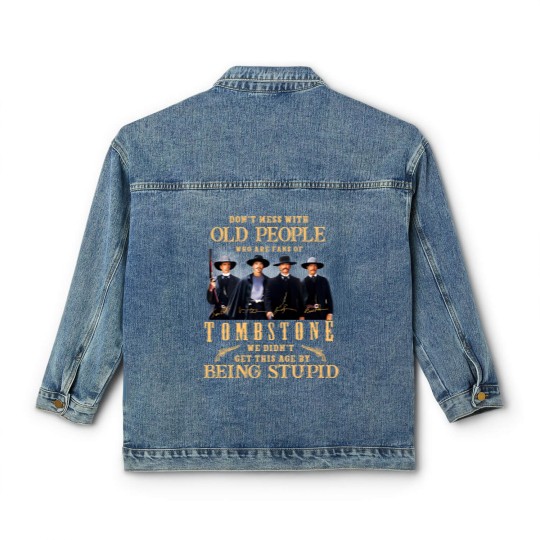 Discover Tombstone Movie Classic Women's Denim Jackets, Vintage Tombstone Graphic