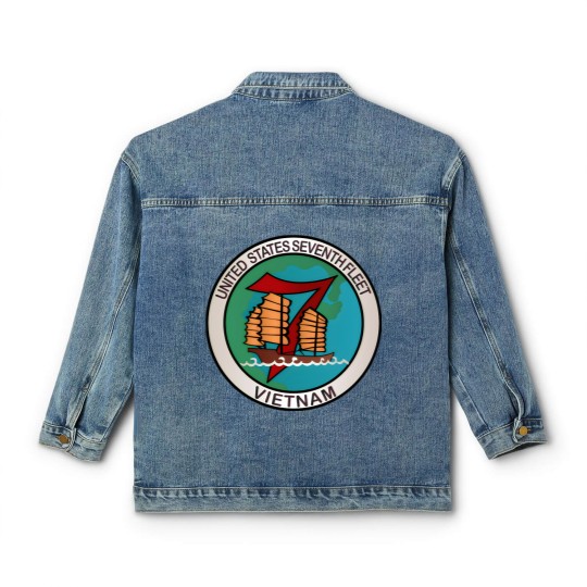 Discover Navy United States Seventh Fleet Vietnam Classic Women's Denim Jackets