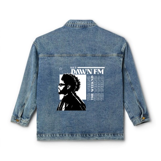 Discover Weeknds Classic Women's Denim Jackets / Dawn Fm Custom Album Cover Classic Women's Denim Jackets