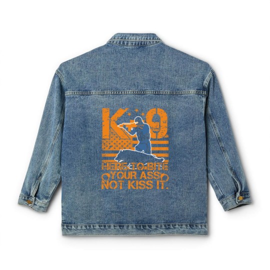 Discover K9 Police Officers Law Enforcement Classic Women's Denim Jackets