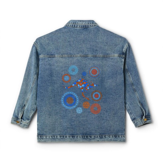 Discover Aboriginal Dot Art Kangaroo Color - Kangaroo - Classic Women's Denim Jackets
