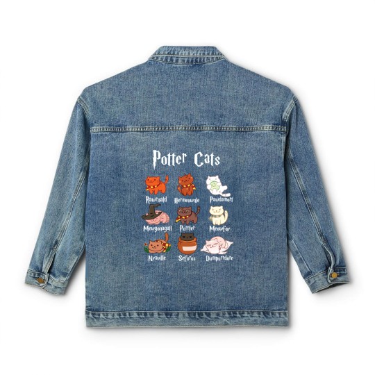 Discover Potter Cats Harry Pawter Classic Classic Women's Denim Jackets