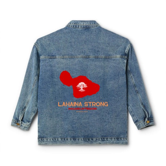 Discover Lahaina Strong Logo  Lahaina Strong Logo Classic Women's Denim Jackets