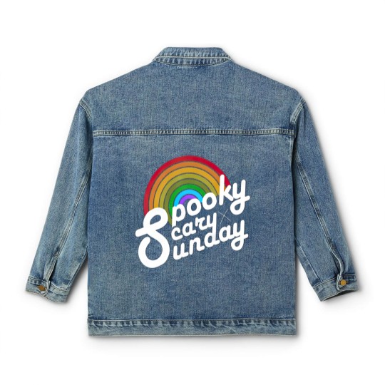 Discover Spooky Scary Sunday Classic Women's Denim Jackets, Spooky Sunday Unisex