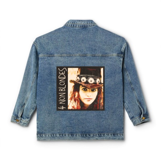 Discover 4 non blondes grunge vintage look alternative rock Classic Women's Denim Jackets design Classic Women's Denim Jackets